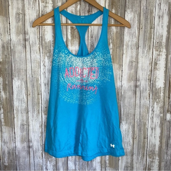Under Armour Tops - Under Armor Running Light Blue Tank